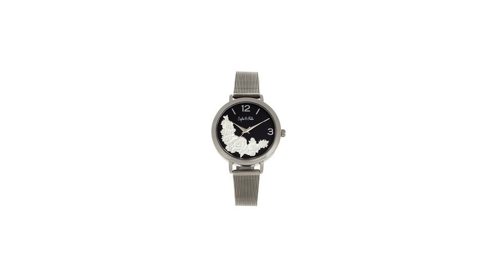 Sophie And Freda Lexington Bracelet Watches - Women's, Silver/Black, One Size, SAFSF5201