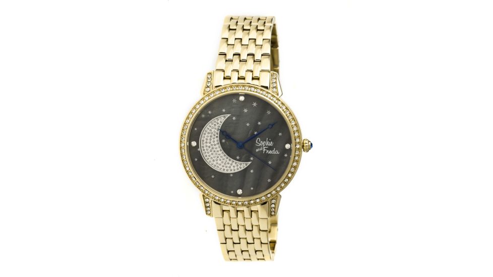 Sophie And Freda Moon And Stars Ladies Watch, Gold SAFSF2402