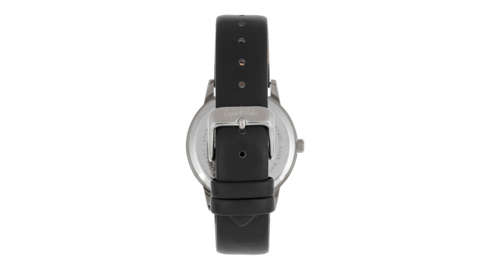 Sophie And Freda San Diego Leather-Band Watch, Black, One Size, SAFSF5101