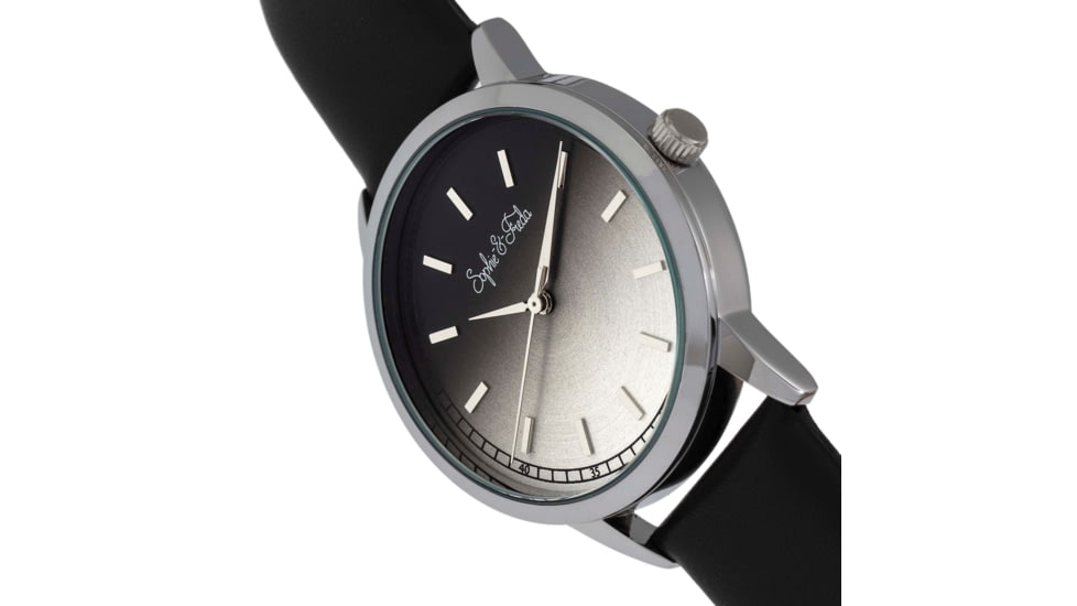 Sophie And Freda San Diego Leather-Band Watch, Black, One Size, SAFSF5101