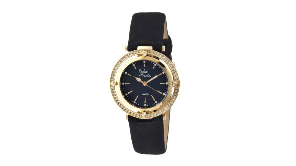 Sophie And Freda Sf1404 Tuscany Ladies Watch, Black SAFSF1404