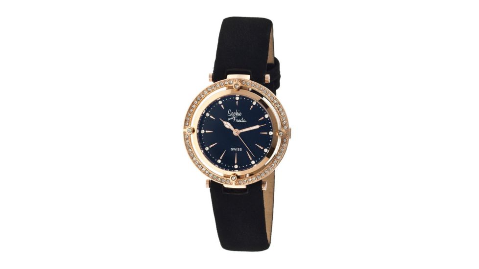 Sophie And Freda Sf1406 Tuscany Ladies Watch, Black SAFSF1406