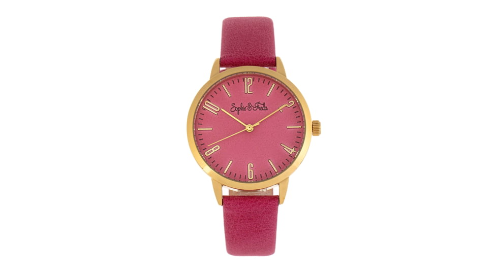 Sophie And Freda Vancouver Leather-Band Watch, Pink, One Size, SAFSF4903