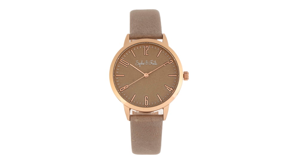 Sophie And Freda Vancouver Leather-Band Watch, Tan, One Size, SAFSF4904