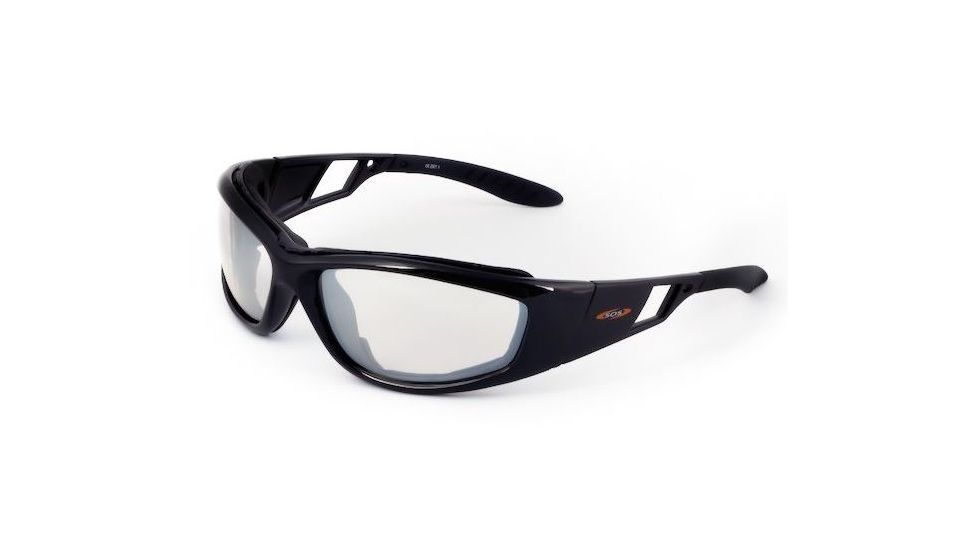 Sos Gripz Riders / Cryptic Sunglasses, Frame - Shiny Black Tr-90 / Lens - Pc Z87.1, Clear-fm