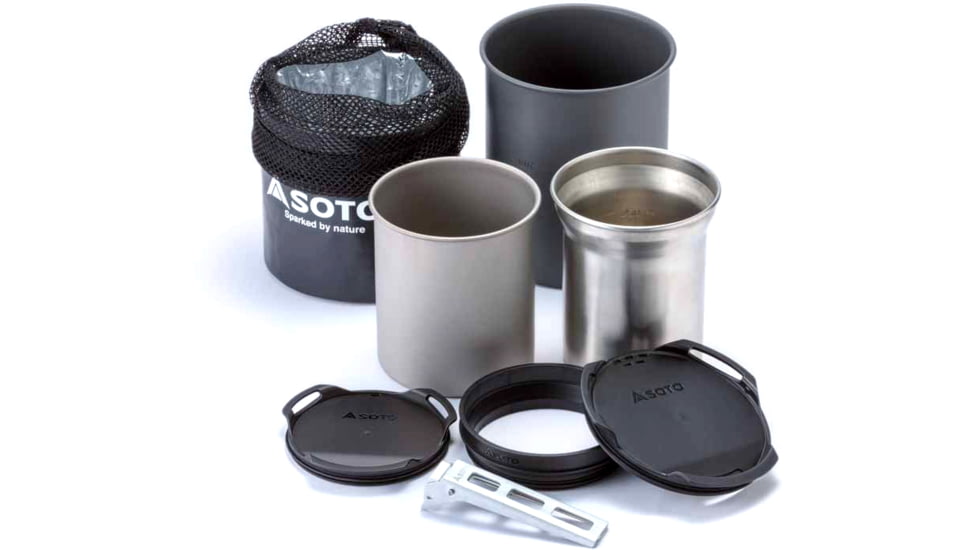 Soto Thermostack Cook Set Combo, Stainless Steel, OD-TSK Combo