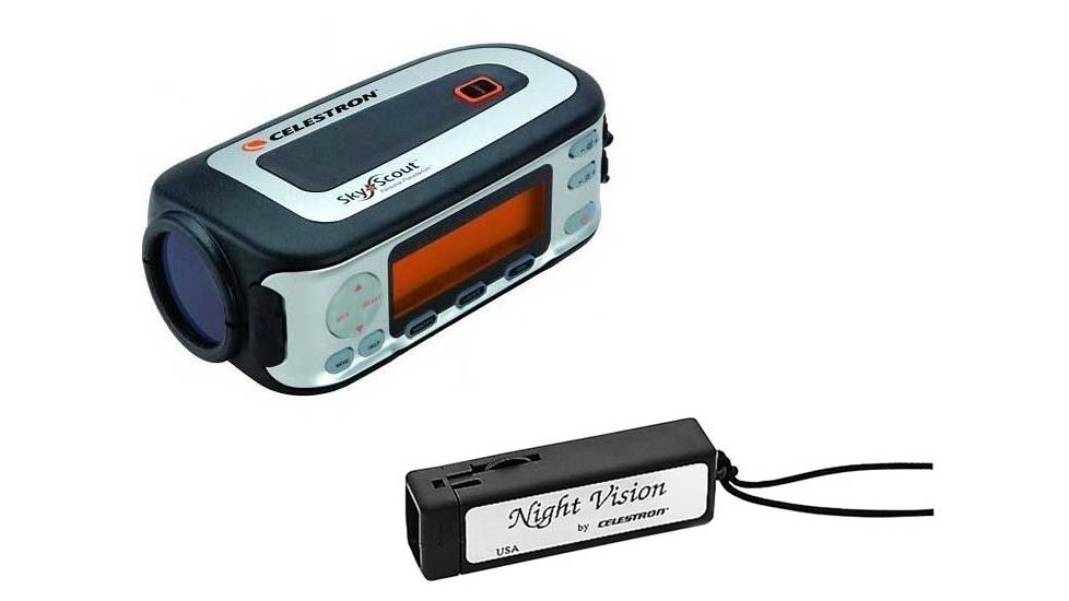 Space Gadget Kit, Celestron SkyScout 93970 and Celestron NV Flashlight 93588