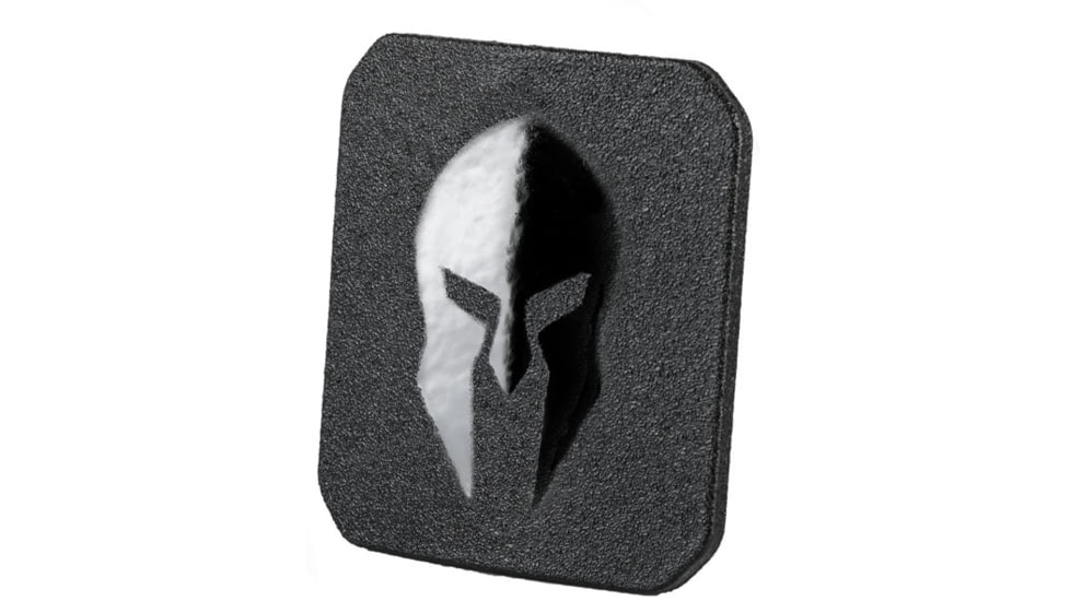 Spartan Armor Systems AR550 Level III+ Medium ESAPI Achilles Package, 9.5in x 12.5in, Single-Curved, Encapsaloc, Black, SAAR55095x125SHSCFCPKGACBK
