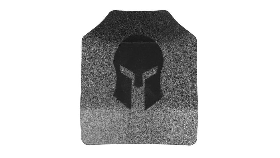 Spartan Armor Systems AR500 Omega Steel Core Body Armor Shooters Cut Set Of Two, Atc, Base Coat, Black, 10x12 SAS-AR5001012-ATC