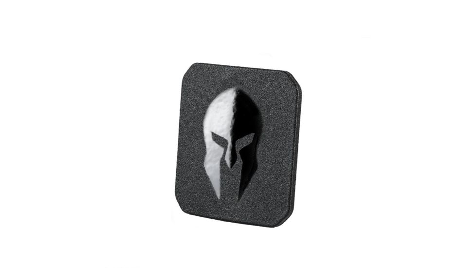 Spartan Armor Systems AR500 Omega Steel Core Body Armor Shooters Cut Set Of Two, Single Curve, Base Coat, Black, 10x12, SAS-AR5001012