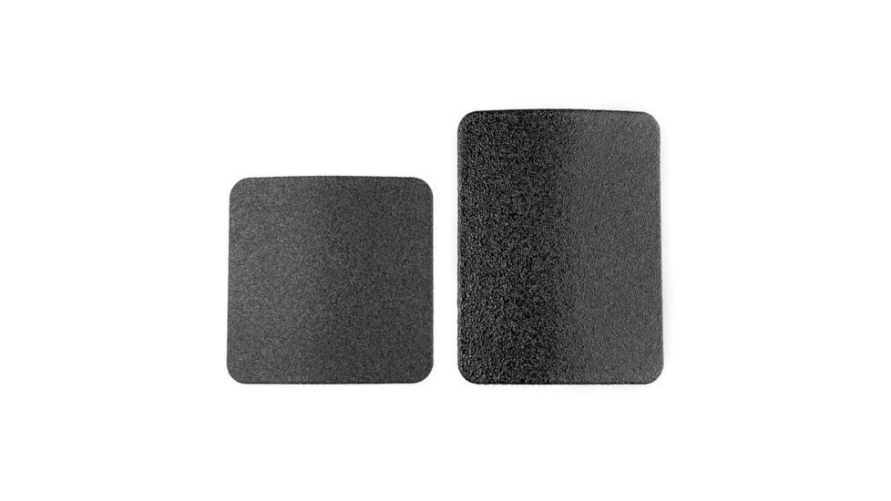 Spartan Armor Systems AR500 Omega Steel Core Body Armor Shooters Cut Set Of Two, Single Curve, Base Coat, Black, 10x12, SAS-AR5001012