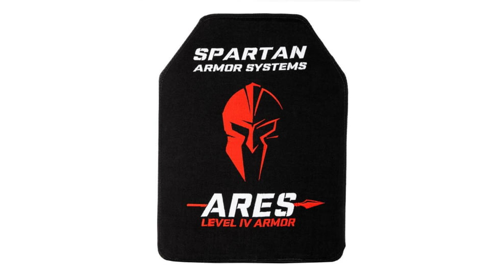 Spartan Armor Systems Ares Level IV Ceramic Body Armor Set of Two, Black, 9.5x12.5, SA-IV-BC-MED SAPI-KIT