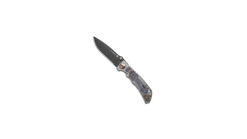 Spartan Blades Spartan Blades Harsey Frame Lock Knife Crusaform Titanium 3.9" Black, Gold/Gray, CPM MagnaCut, adult, BHQ-227068