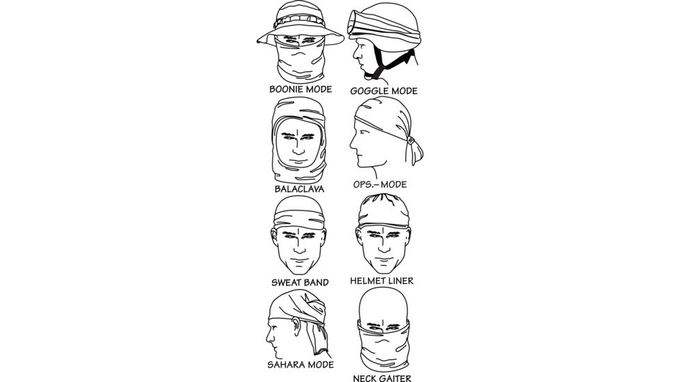 Spec Ops Recon Multi-Season Head Wrap, Black 100010101