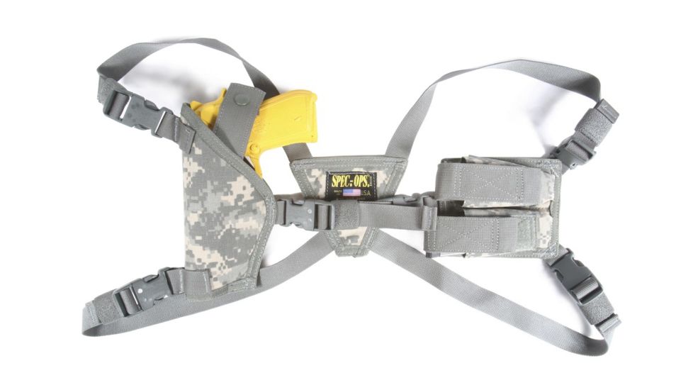 Spec Ops Shoulder Holster, Army Universal Camo, Ambidextrous - Beretta M9, Fits Glock &amp; Similar