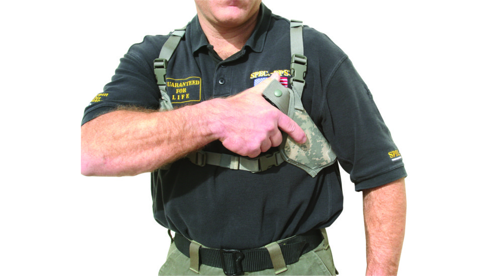 Spec Ops Shoulder Holster, Army Universal Camo, Ambidextrous - Beretta M9, Fits Glock &amp; Similar