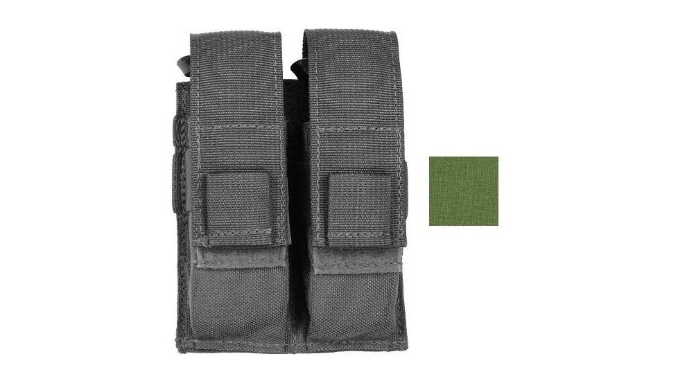 Specter Gear 278 Double Universal Pistol Magazine Pouch for 2/2.25in Belts - Foliage Green