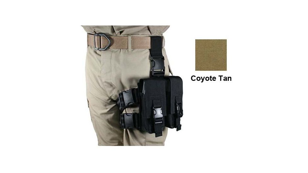 Specter Gear AR-15/M-16 Magazine Tactical Thigh Rig for Four 30rd Mags - Coyote