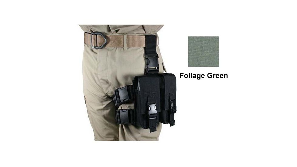 Specter Gear AR-15/M-16 Magazine Tactical Thigh Rig for Four 30rd Mags - Foliage Green