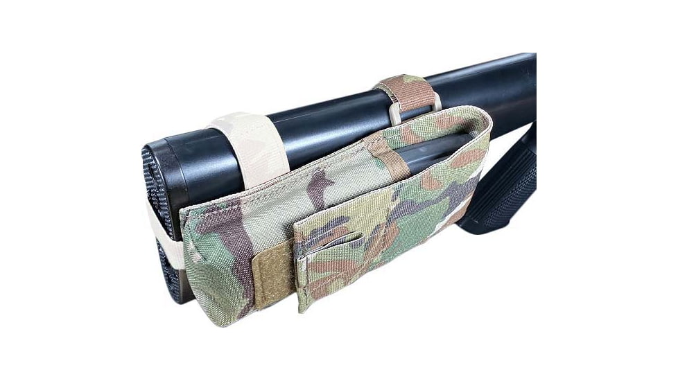 Specter Gear M-16 / AR-15 Buttstock Magazine Pouch Kit, Holds 30 round 5.56mm Magazine, No Rear Adapter Provided, Multicam, 981 MULT
