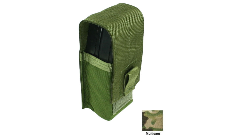 Specter Gear MOLLE Compatible Double Ruger Mini-30 20-Round 7.62x39mm Magazine Flapped Mag Pouch, MultiCam, 1196 MULT