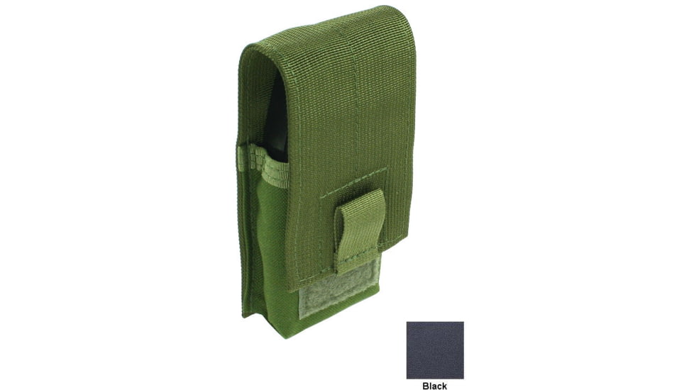 Specter Gear MOLLE Compatible Single Ruger Mini-30 20-Round 7.62x39mm Magazine Flapped Mag Pouch, Black, 1195 BLK