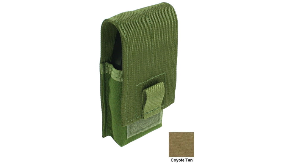 Specter Gear MOLLE Compatible Single Ruger Mini-30 20-Round 7.62x39mm Magazine Flapped Mag Pouch, Coyote, 1195 COY