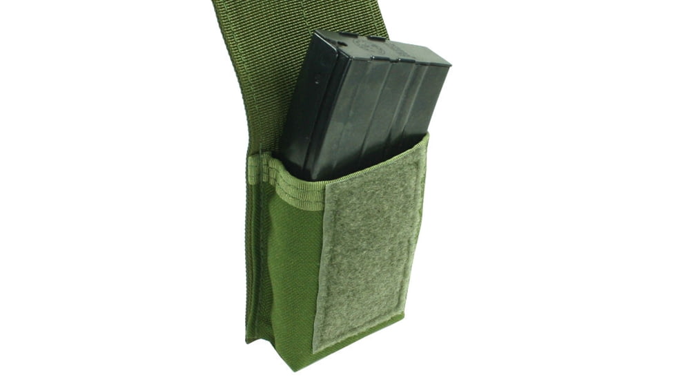 Specter Gear MOLLE Compatible Single Ruger Mini-30 20-Round 7.62x39mm Magazine Flapped Mag Pouch, OD Green, 1195 OD