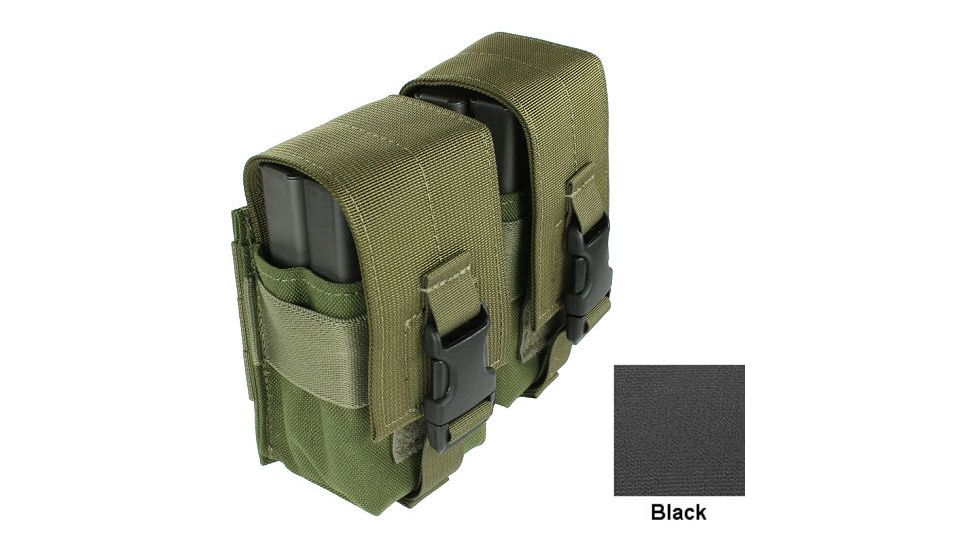 Specter Gear MOLLE/ PALS Compatible Modular 7.62 NATO 20rd. Magazine Enhanced Quad Magazine Pouch,Black 751 BLK