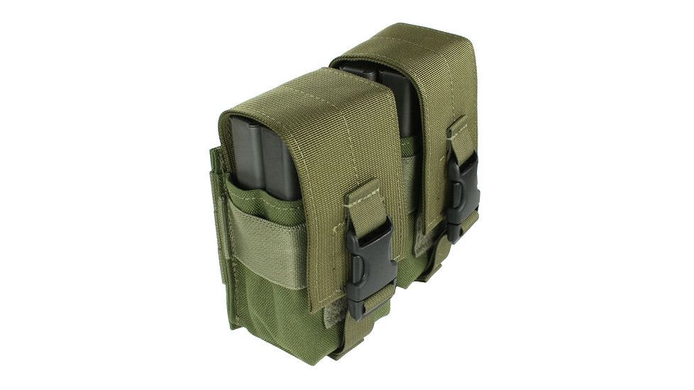 Specter Gear MOLLE/ PALS Compatible Modular 7.62 NATO 20rd. Magazine Enhanced Quad Magazine Pouch,OD Green 751 OD