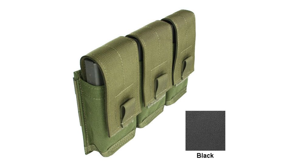 Specter Gear MOLLE/ PALS Compatible Modular 7.62 NATO 20rd. Magazine Triple Pocket Triple Magazine Pouch,Black 747 BLK