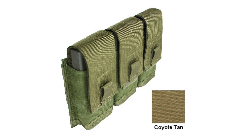 Specter Gear MOLLE/ PALS Compatible Modular 7.62 NATO 20rd. Magazine Triple Pocket Triple Magazine Pouch,Coyote 747 COY