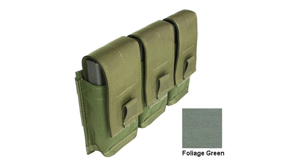 Specter Gear MOLLE/ PALS Compatible Modular 7.62 NATO 20rd. Magazine Triple Pocket Triple Magazine Pouch,Foliage Green 747 FG