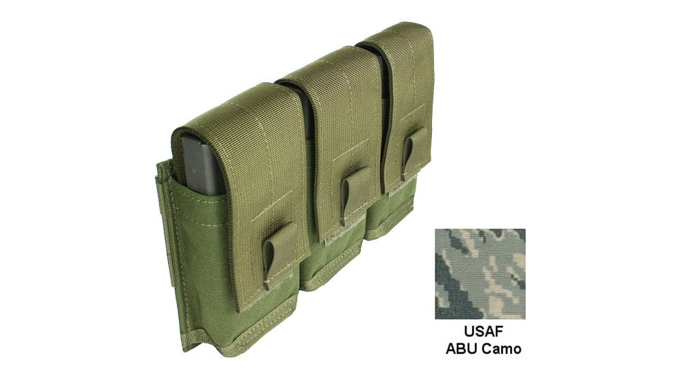 Specter Gear MOLLE/ PALS Compatible Modular 7.62 NATO 20rd. Magazine Triple Pocket Triple Magazine Pouch,USAF ABU Camo 747 ABU