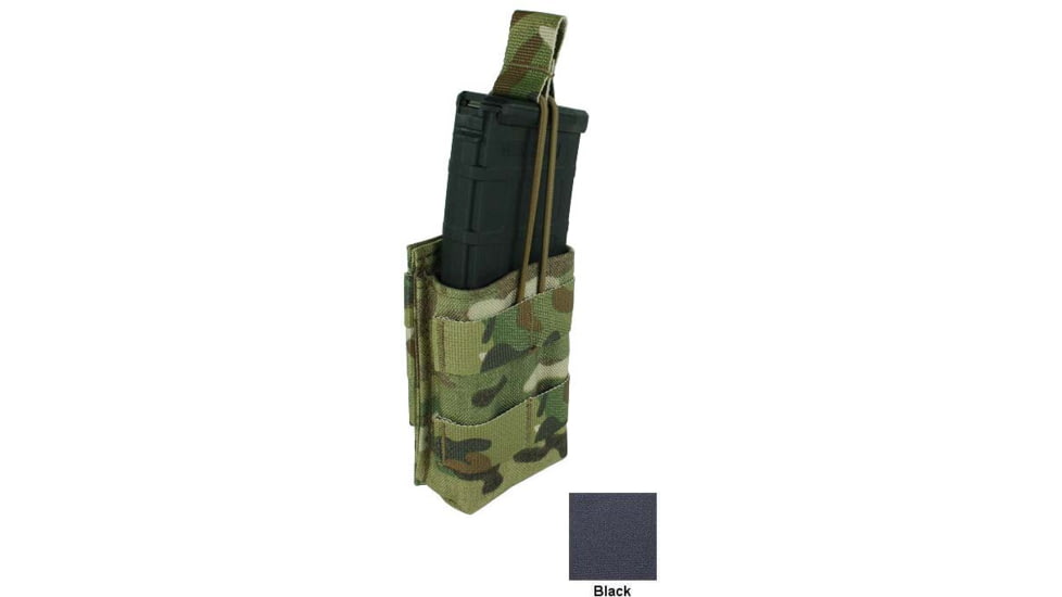 Specter Gear MOLLE Single 30rd 5.56mm Magazine Rapid Reload Mag Pouch, Black, 1130 BLK