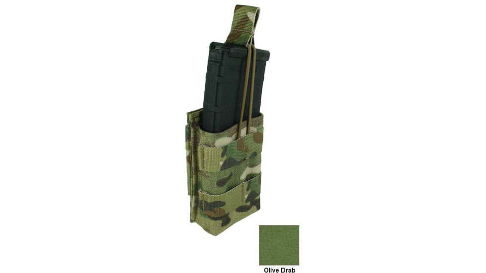 Specter Gear MOLLE Single 30rd 5.56mm Magazine Rapid Reload Mag Pouch, OD Green, 1130 OD