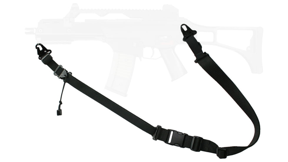 Specter Gear Raider 2 Point Tactical Sling, HK G36 / HK UMP45 UMP45, Braided Lanyard, Emergency Release, Olive Drab Green, 552 OD-ERB-BL