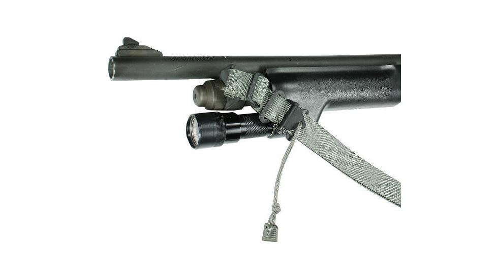 Specter Gear Raider 2 Point Tactical Sling, Mossberg 590 / 590A1, Bantam reduced length of pull stock, Braided Lanyard, Emergency Release, Black, 542 BLK-ERB-BL