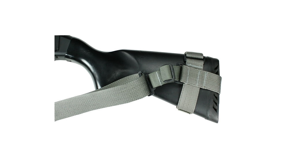 Specter Gear Raider 2 Point Tactical Sling, Mossberg 590 / 590A1, standard fixed stock, Braided Lanyard, Emergency Release, Black, 539 BLK-ERB-BL