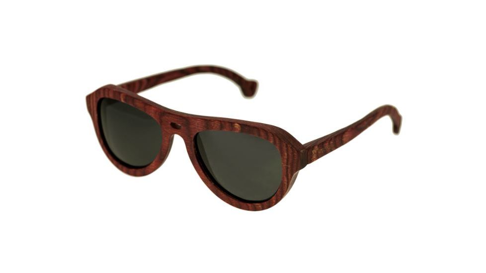 Spectrum Sunglasses Keaulana S112bk Sunglasses, Cherry Frame, Black Lens SSGS112BK