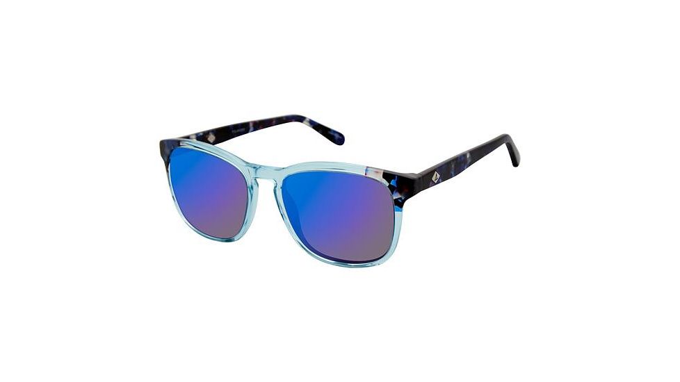 Sperry Top-Sider CRYSTAL COVE Sunglasses - Frame CRYSTAL BLUE, Lens Color Blue Flash, Size 54/18mm SPCRYSTALCOVE02