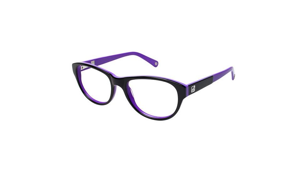 Sperry Top-Sider Dana Point Bifocal Prescription Eyeglasses - Frame Black/Purple, Size 52/18mm SPDANAPOINT01