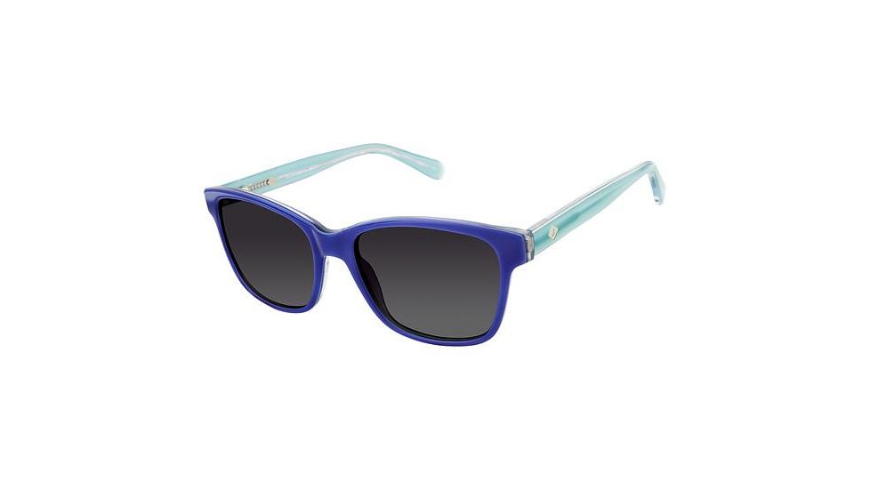 Sperry Top-Sider FAIRHAVEN Sunglasses - Frame Blue / Seafoam, Lens Color Dark Grey Gradient, Size 54/17mm SPFAIRHAVEN03