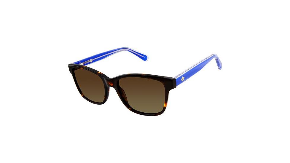 Sperry Top-Sider FAIRHAVEN Sunglasses - Frame Tortoise Blue, Lens Color Dark Brown Gradient, Size 54/17mm SPFAIRHAVEN02