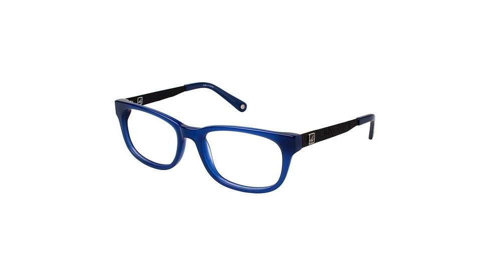 Sperry Top-Sider Harwich Progressive Prescription Eyeglasses - Frame TRANS BLUE, Size 52/17mm SPHARWICH03