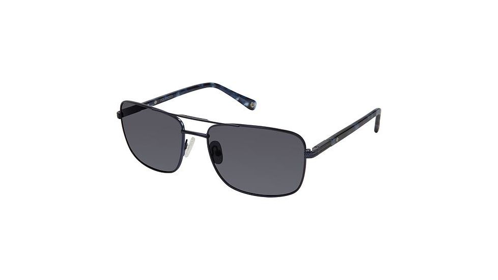 Sperry Top-Sider JAMESTOWN Sunglasses - Frame Mt Navy/Bl Tort, Lens Color Solid Dark Grey, Size 57/17mm SPJAMESTOWN03