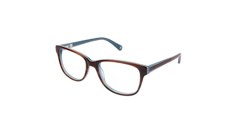 Sperry Top-Sider Makena Eyeglass Frames - Frame BROWN HORN, Size 53/17mm SPMAKENA02