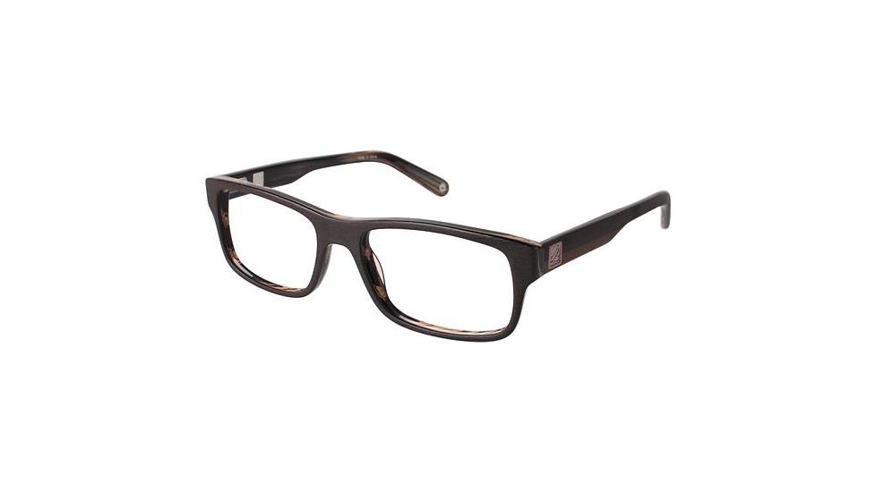 Sperry Top-Sider NAVARRE Single Vision Prescription Eyeglasses - Frame DARK BROWN, Size 54/17mm SPNAVARRE02