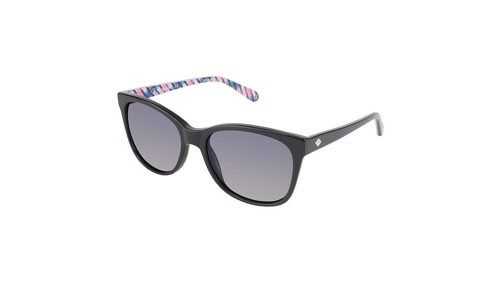 Sperry Top-Sider Sagharbor Sunglasses - Frame BLACK/BRICK, Lens Color Silver Flash SPSAGHARBOR01