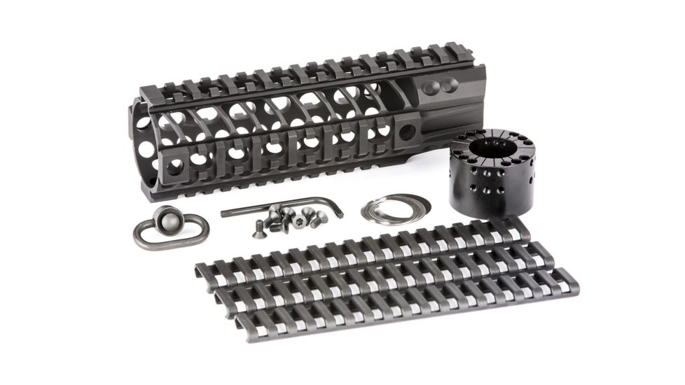 Spikes SAR2107 BAR2 Quad Rail AR-15 7 Aluminum Black